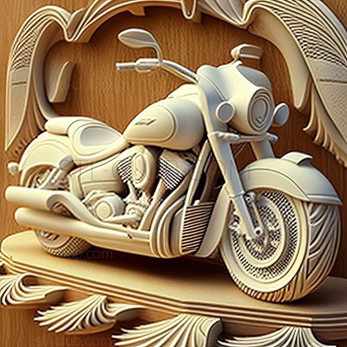 3D модель Kawasaki VN1700 Classic Tourer (STL)